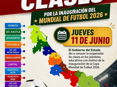 Veracruz, también suspende clases por el Mundial de Futbol