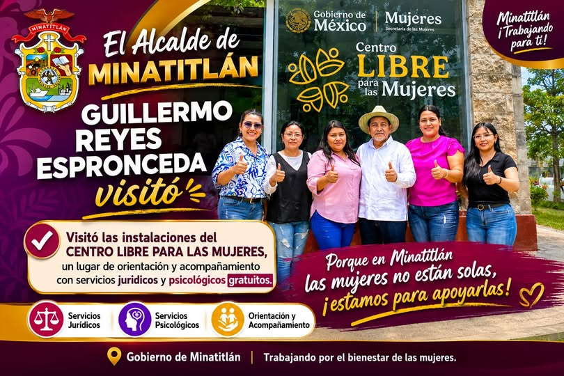 Minatitlán cuenta con Centro LIBRE para las Mujeres