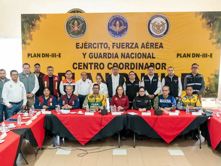 Guillermo Reyes Espronceda participa en tercera sesión del Comité Nacional de Emergencias en Minatitlán