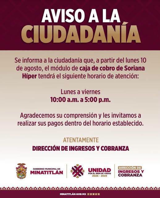 AVISO A LA CIUDADANÍA