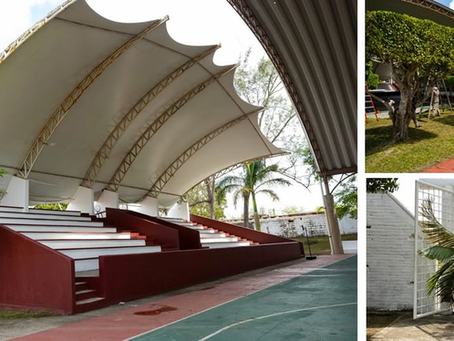 Gobierno de Minatitlán realiza mantenimiento en espacios públicos deportivos