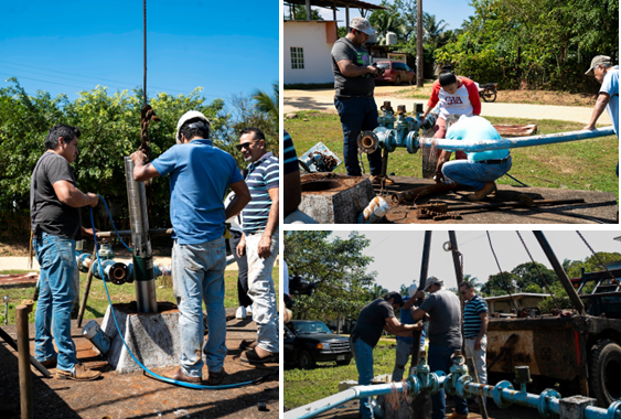 Trabajan en Pozo de Nuevo Carrizal