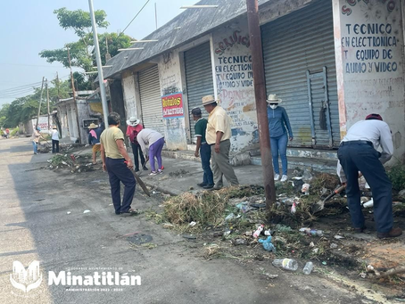 Realizan faena urbana en la colonia Playón Sur