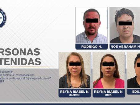 Sacude a Minatitlán la detención en Puebla de la
esposa e hija del líder petrolero, Jorge Wade