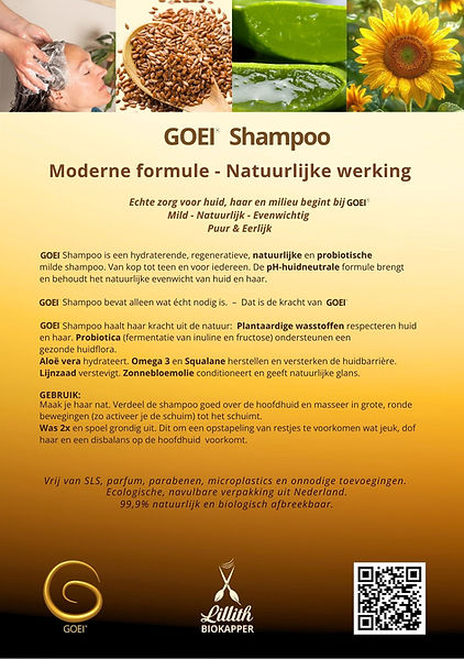 GOEI olie en shampoo – natuurlijke, parfumvrije haarverzorging uit Kalmthout voor heel België en Nederland