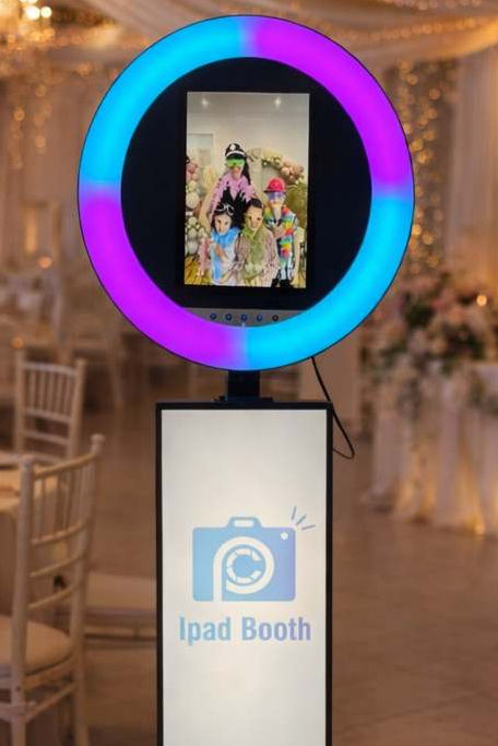 exemple de photobooth mis en place dans une salle de mariage à Lyon