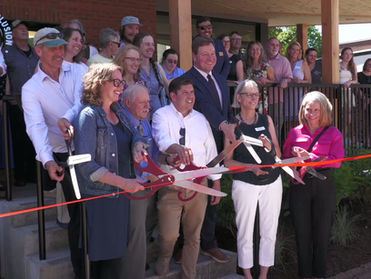 It's official: the Waterbury community cut the ribbon and opened the doors to Marsh House Apartments on 51 S Main Street.