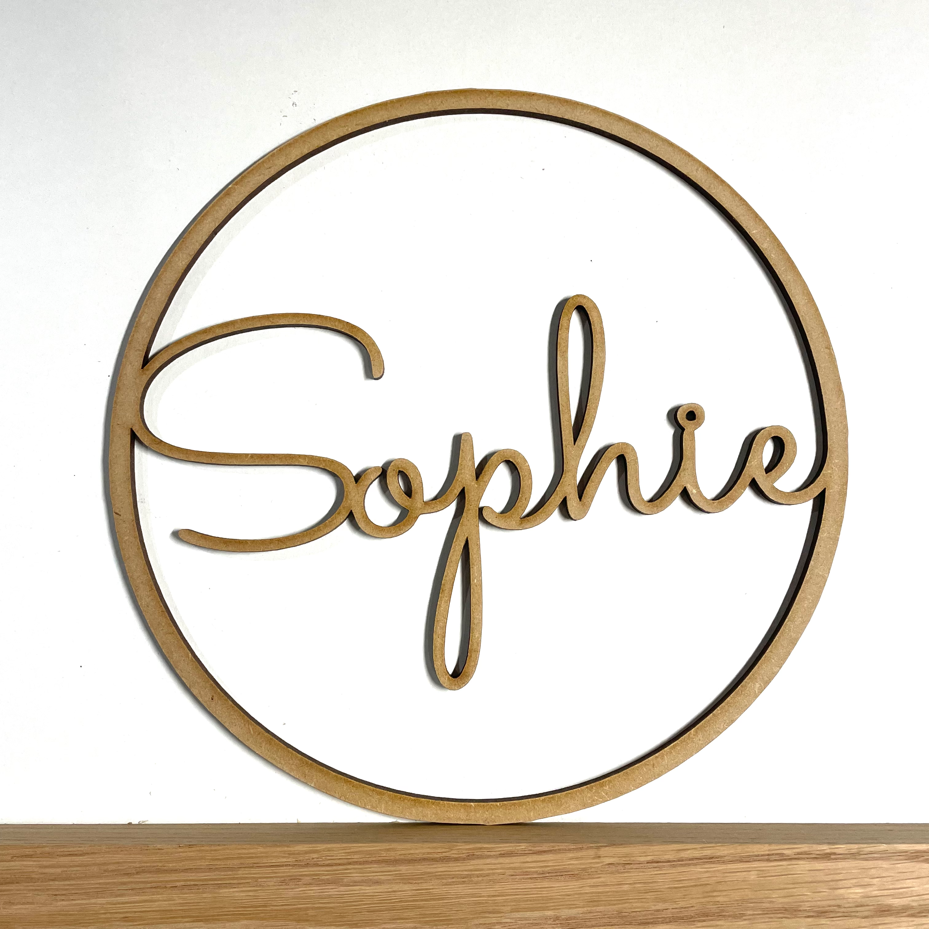 Personalised Wooden Name Sign