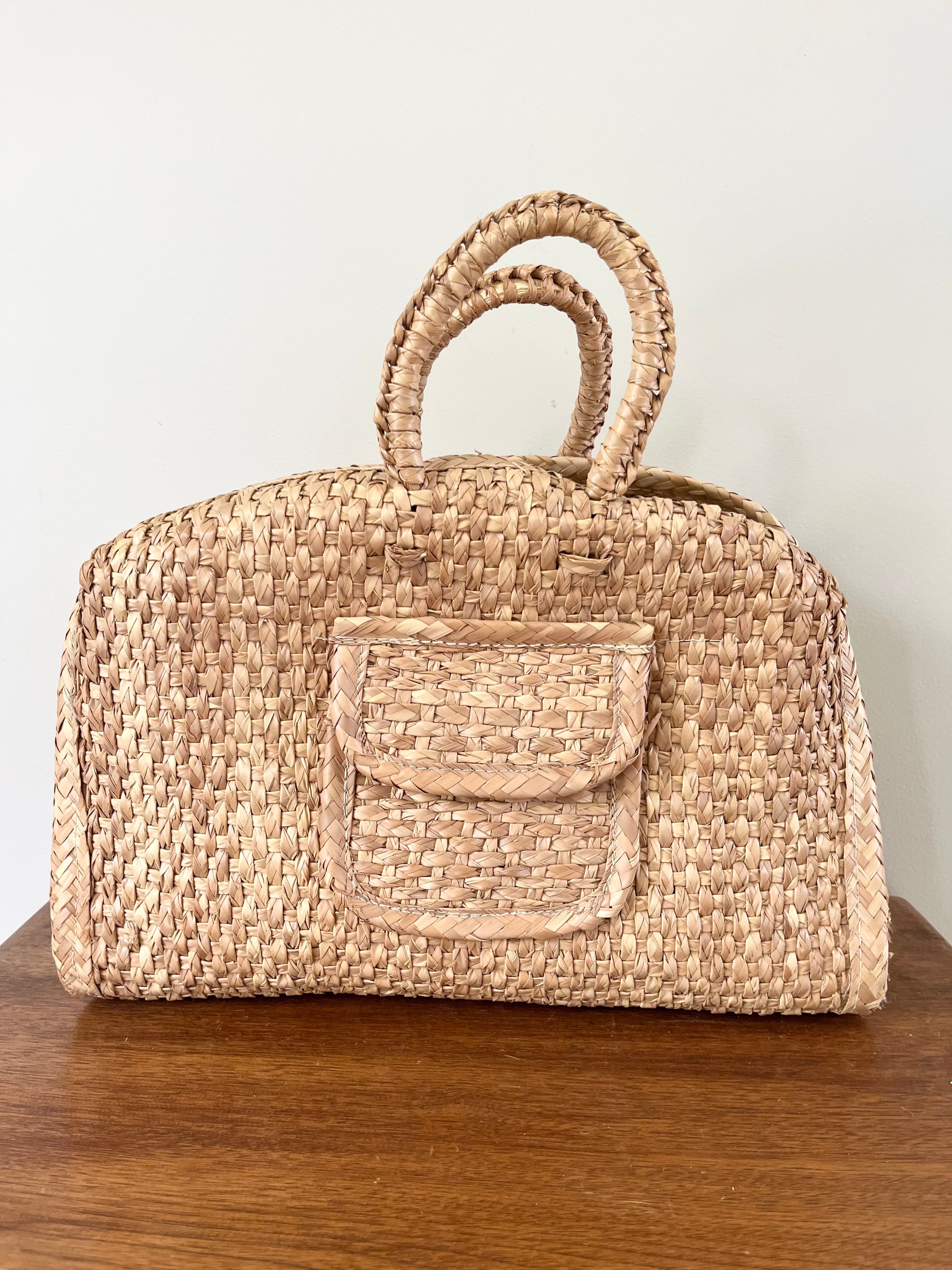 Wicker Tote Bag