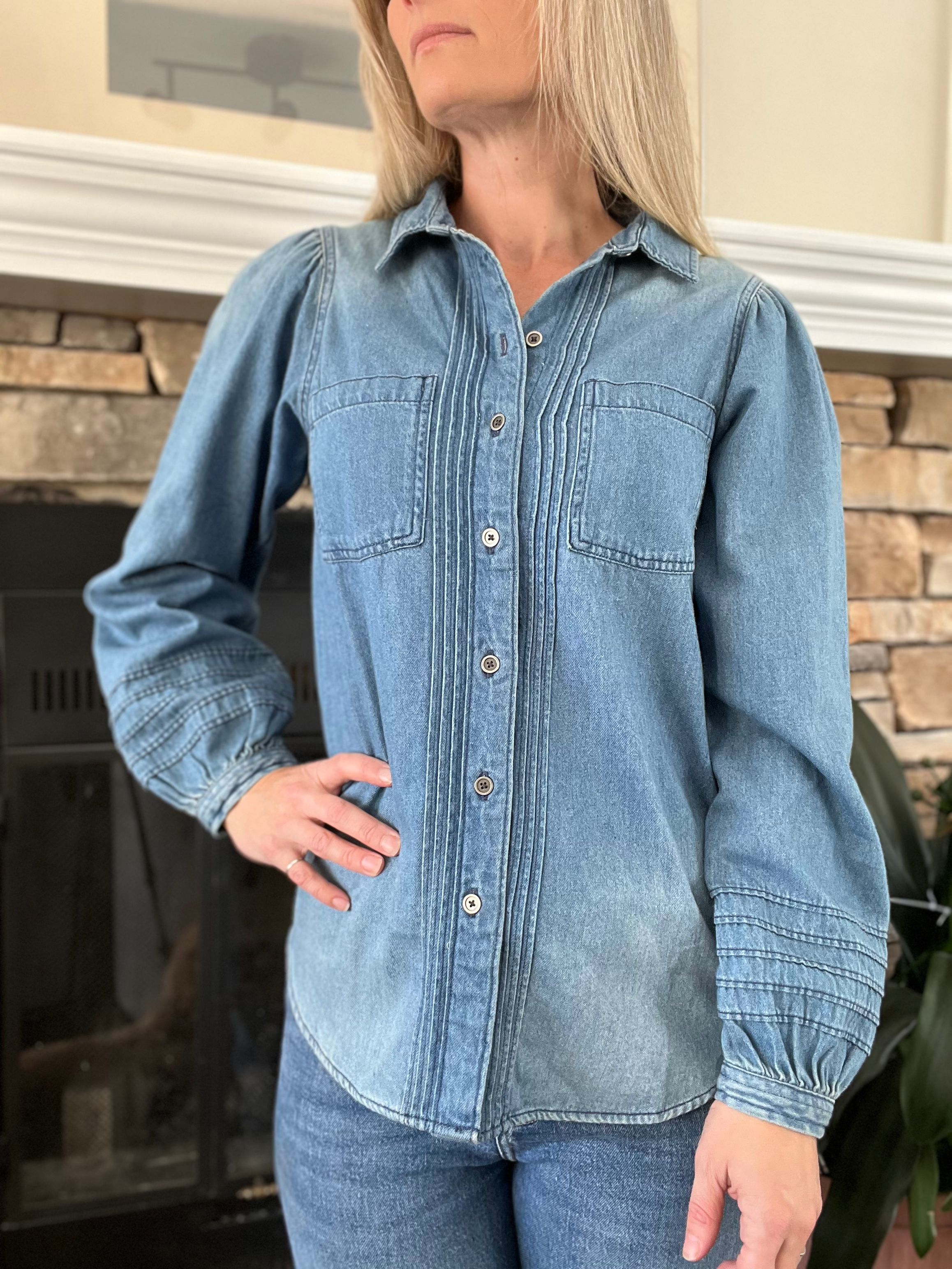 Denim Button Up Shirt