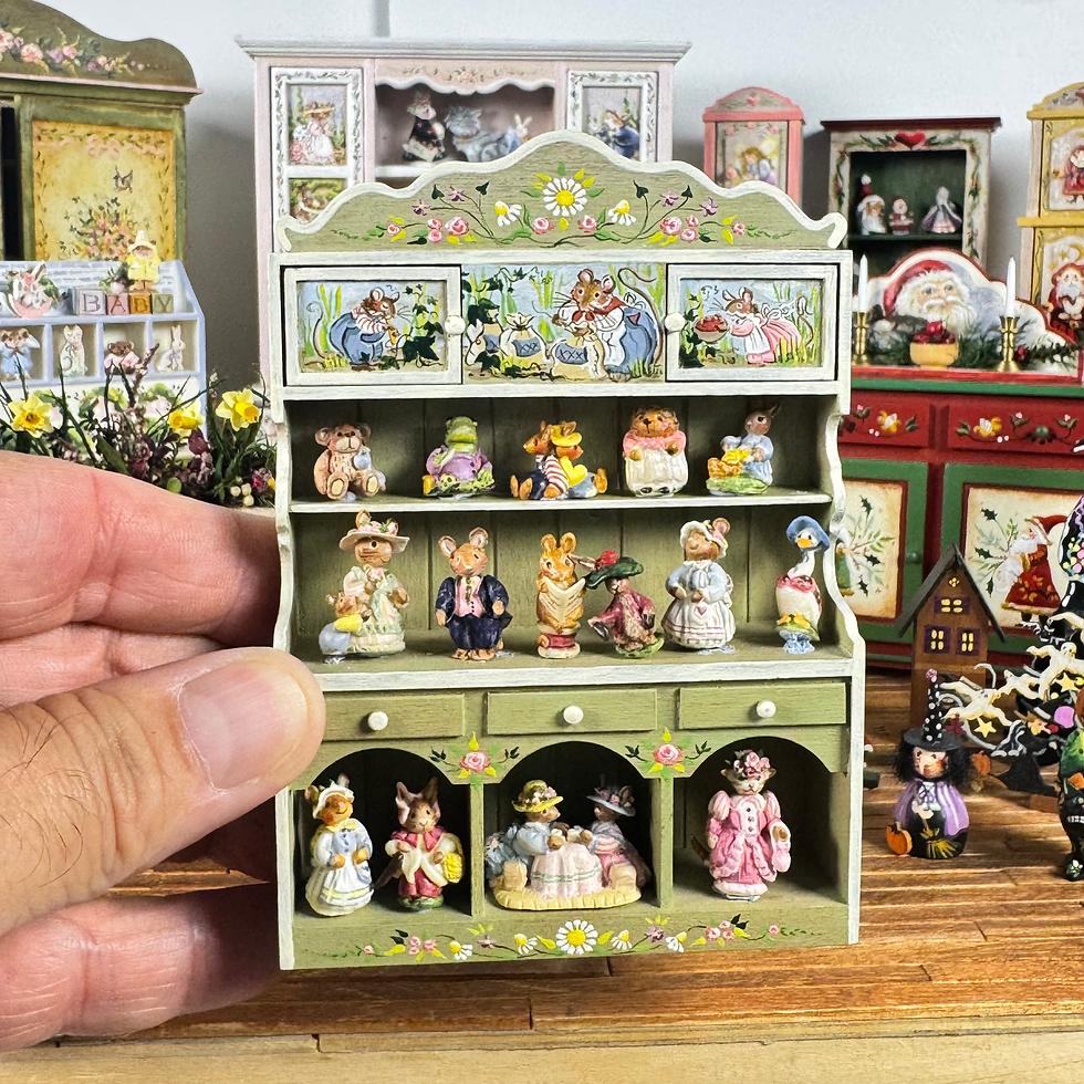 Whimisca; hand painted cabinet and decor by IGMA Fellow Karen Markland heads to auction
