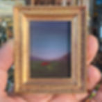 Hand Painted Framed Abstract Landscape by Meg Romero