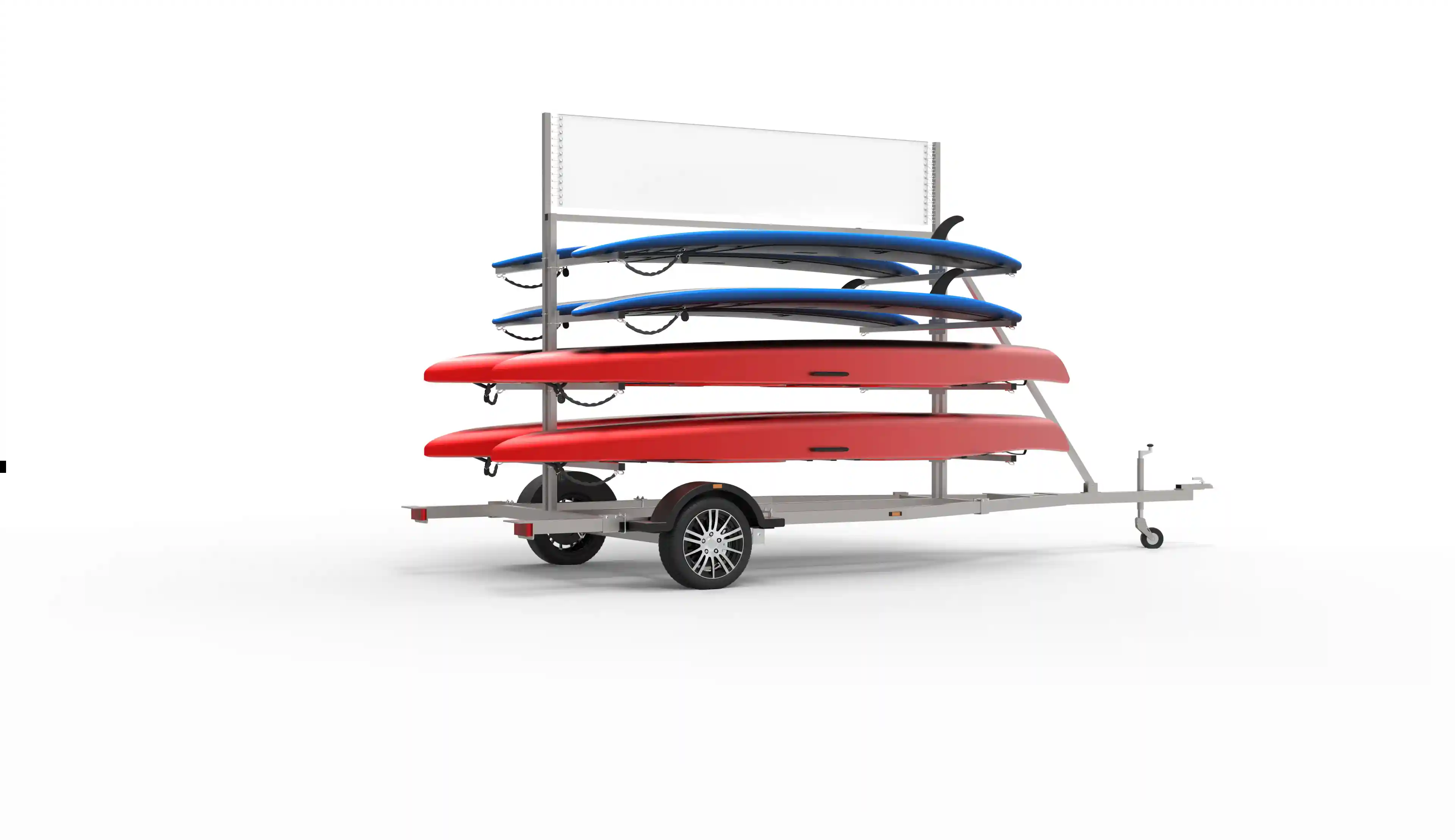 Storage options for kayak, trailer