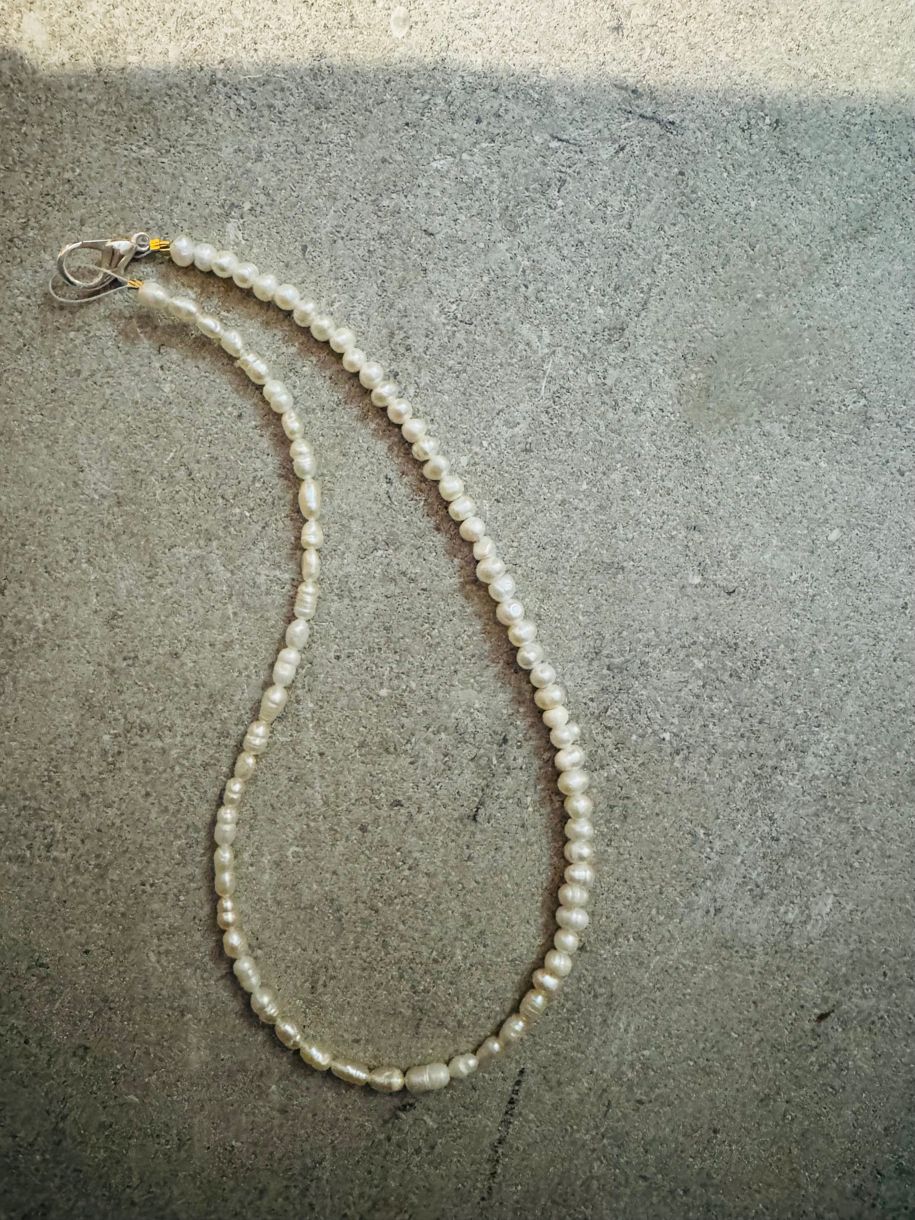 Hand Strung Pearl Necklace