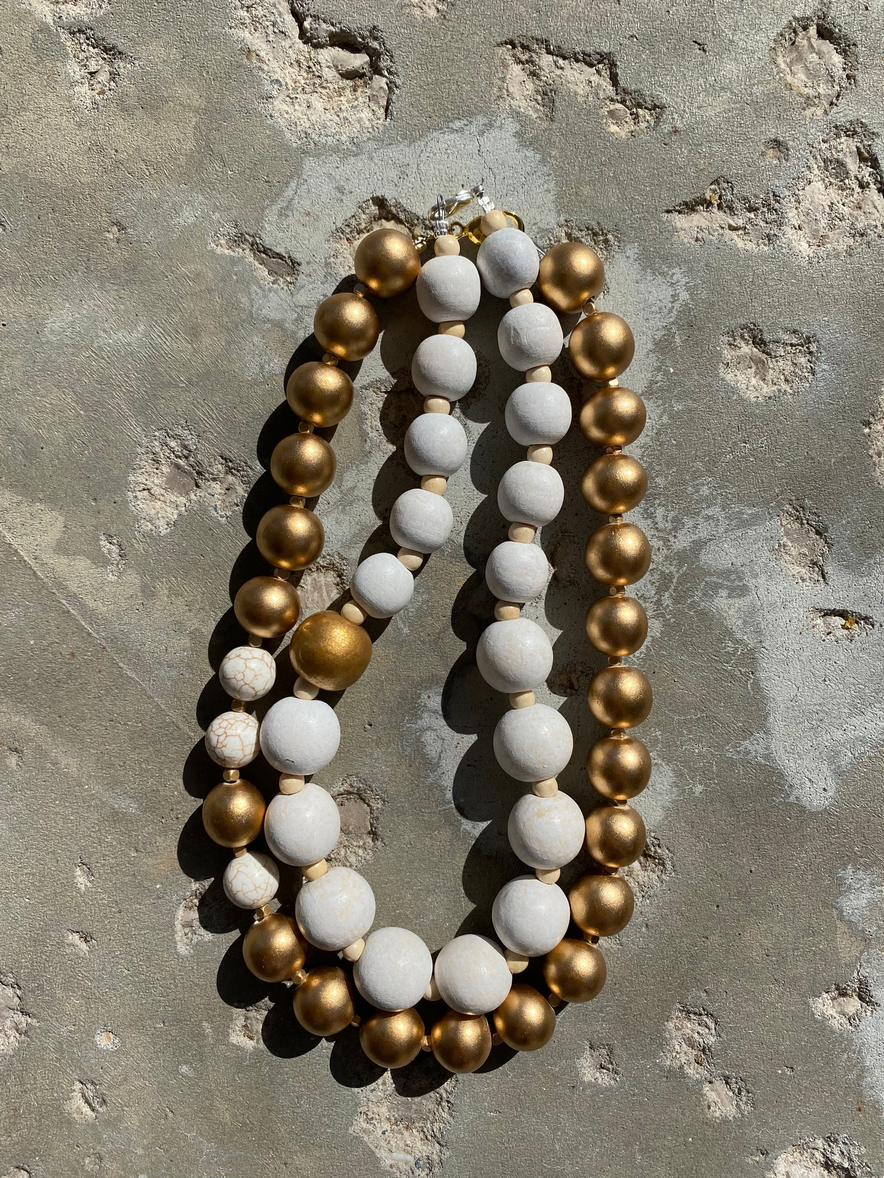 Golden Beach Babe Boho Necklace Stack