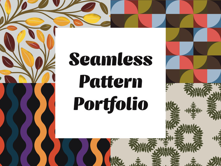 Collection of seamless pattern tiles