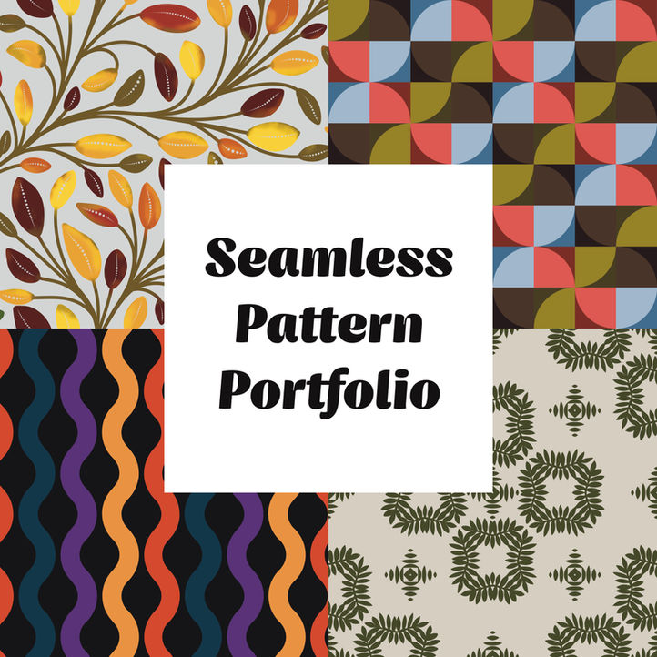 Collection of seamless pattern tiles
