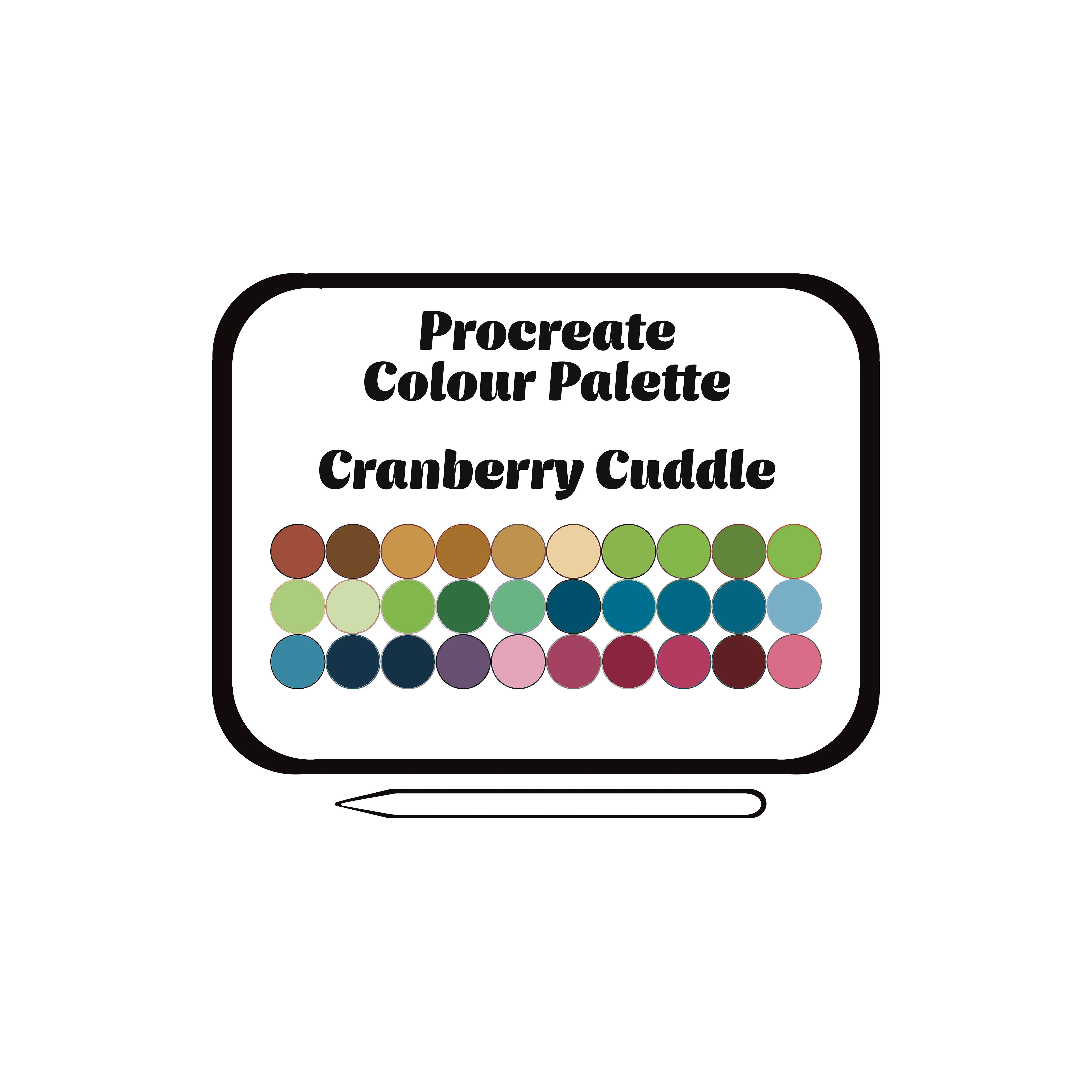 Procreate Colour Palette - Cranberry Cuddle
