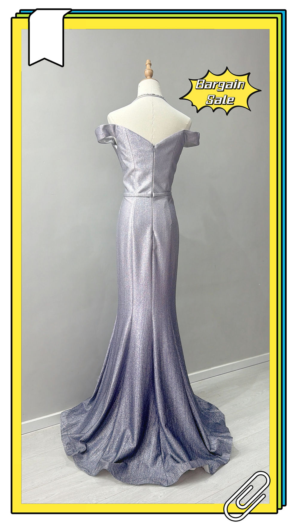 Purple Mermaid Evening Dress Sample Sale