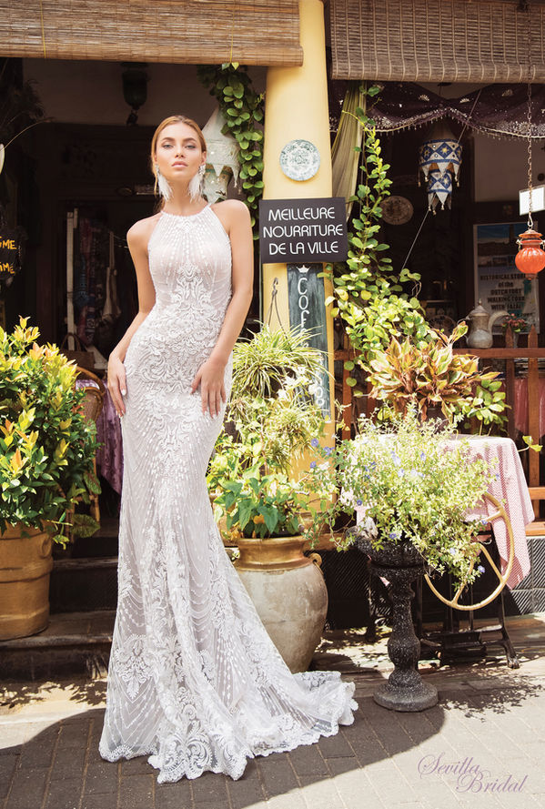 烏克蘭品牌Armonia入膊魚尾婚紗, Sevilla Bridal