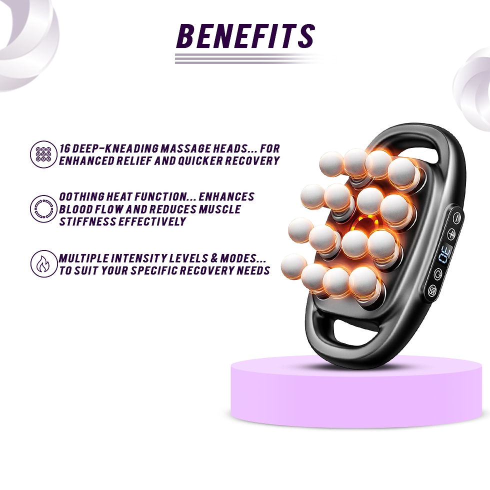 Thumbnail: 16-Head Muscle Massage Gun Deep Tissue Percussion Massager for Muscle Relaxation