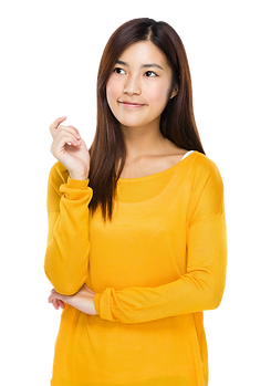 young-woman-think-of-something-F8BNQH6_e
