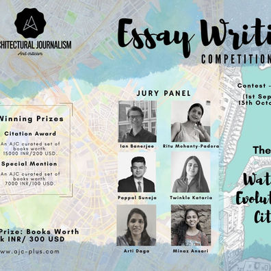 Open Call:  Architectural Essay Writing, 5th Cycle: ‘Water and the Evolution of Cities’