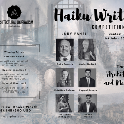 Open Call: Architectural Haiku Writing Contest, 4th Cycle: Architecture and Memories