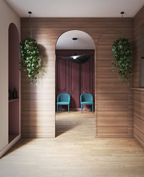 Décoration d'un cabinet médical à Lyon dans un esprit déco de château, par le Studio Coralie Vasseur spécialisé dans l'aménagement d'espaces professionnels