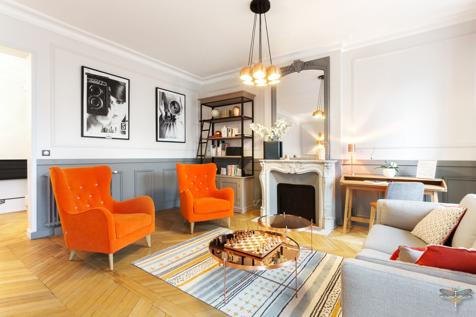 Decoration D Un Salon Haussmannien A Paris Carnets Libellule