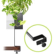 Support de bureau + 2 Capill'O Cubes Blanc et Noir