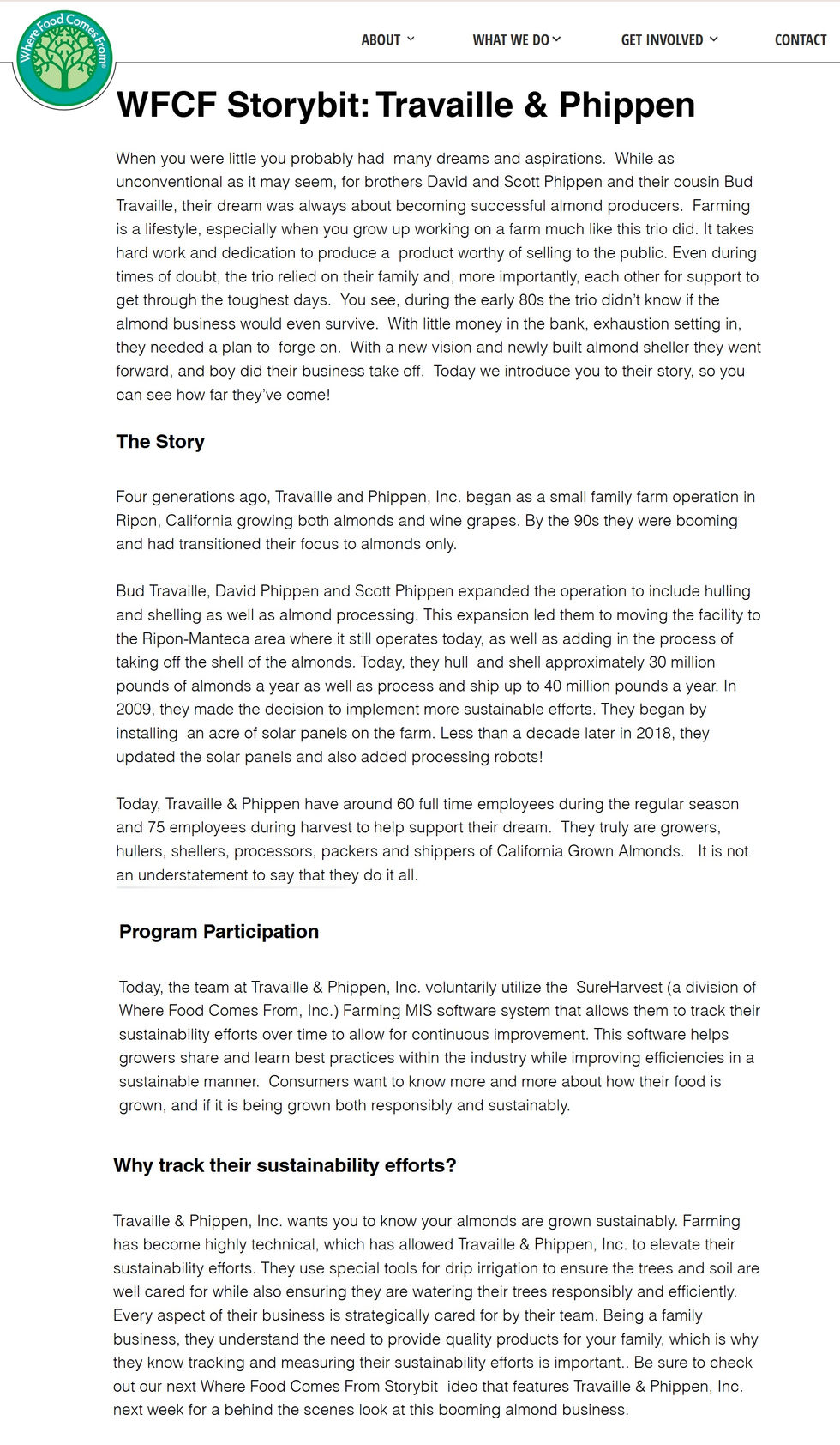 Where Food Comes From Story Bit