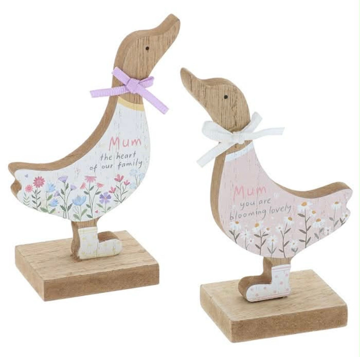 Wooden Freestanding Ducks - Mum