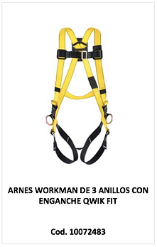 Arnes Workman de 3 anillos 10072483