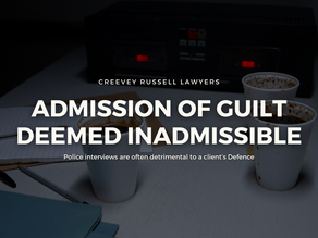 ADMISSION OF GUILT DEEMED INADMISSIBLE