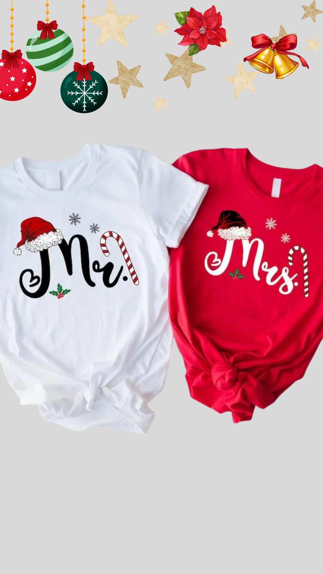 Duo De Playeras Merry Christmas