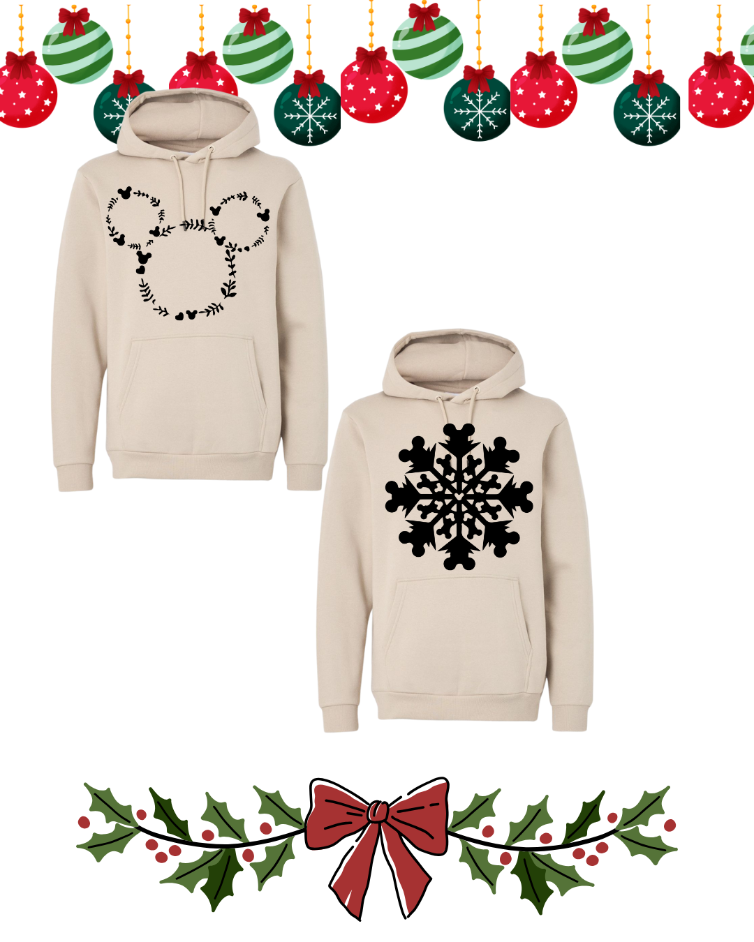 Duo De Sudaderos De Mickey & Copo De Nieve