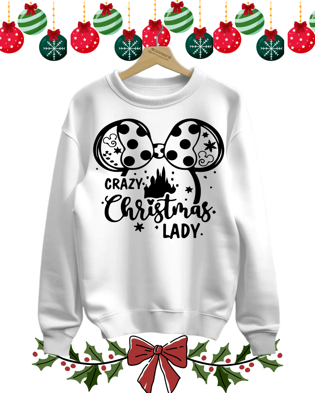 Sudaderos De Crazzy Christmas Lady