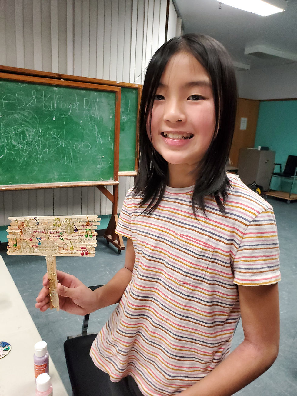 She just made a sign