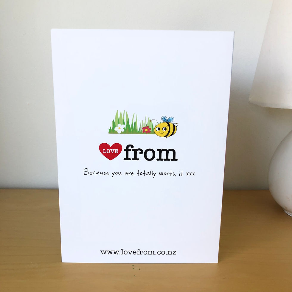 Thumbnail: Rear view of thank you card