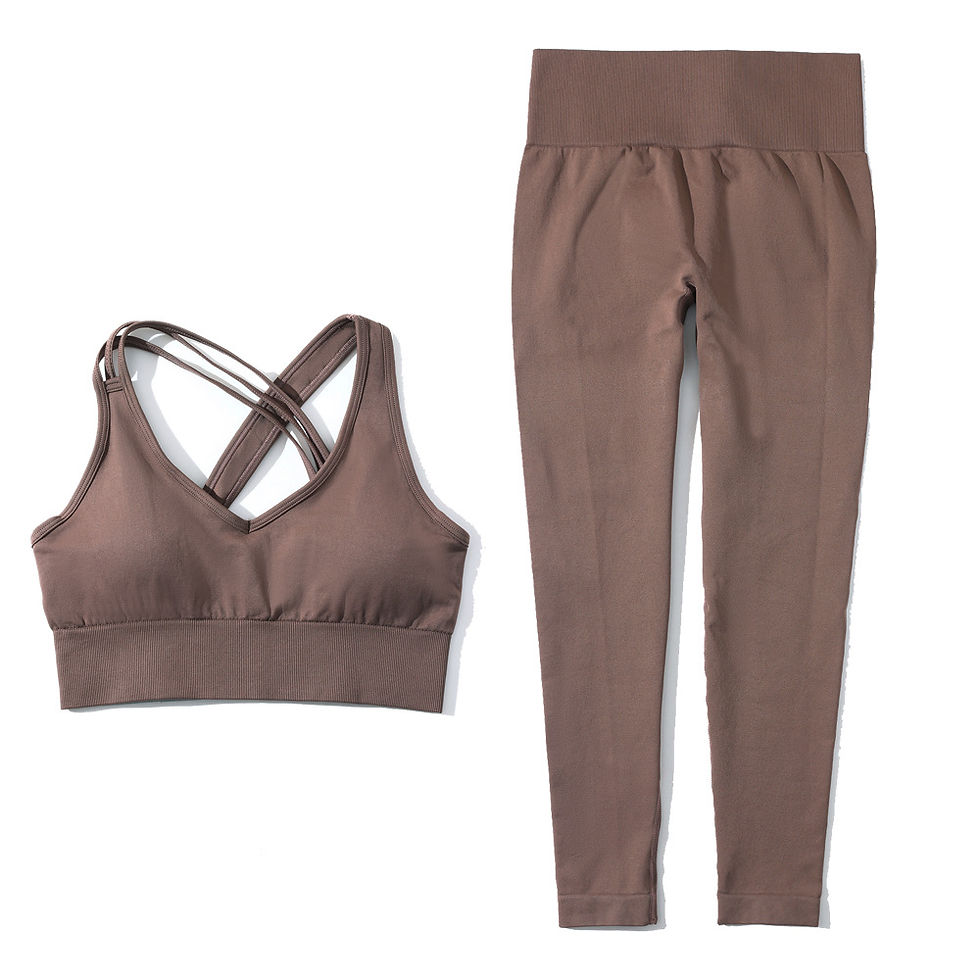 Thumbnail: Quick Dry Nude Seamless Woman Semi Formal Gym Sport