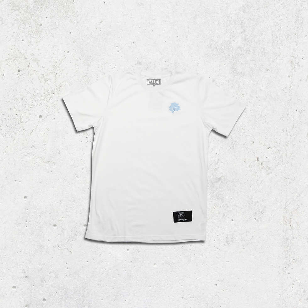 NORTH CAROLINA BLUE FAMUCHI LOGO TEE