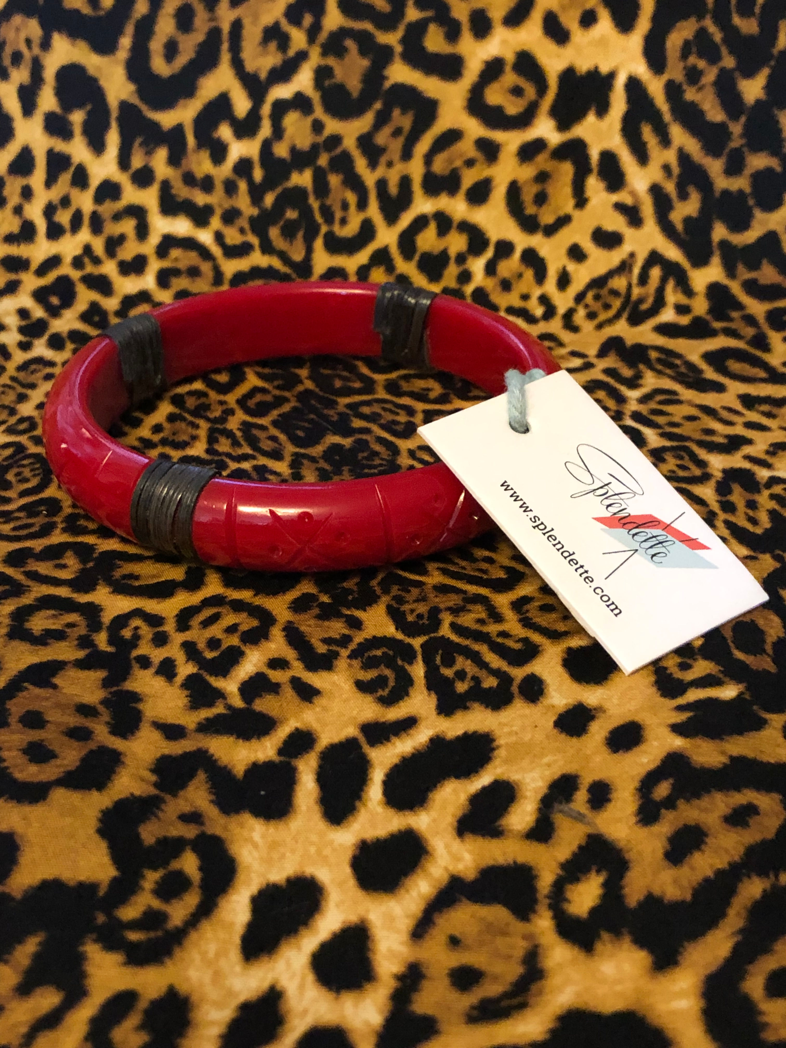 Splendette Narrow Rosella Dark Cane Duchess Bangle