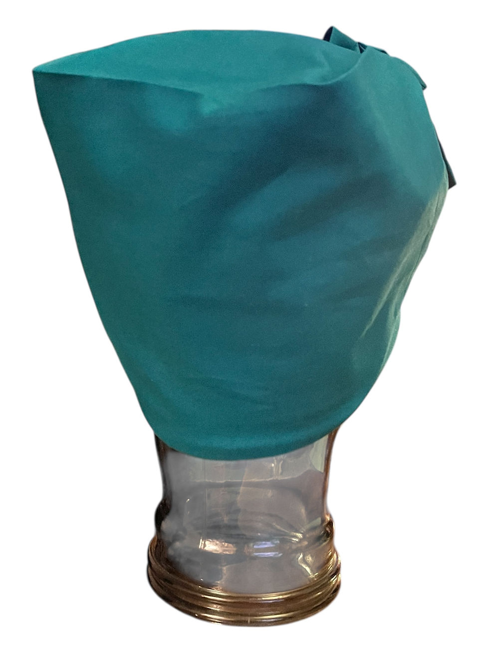 Thumbnail: Teal Cotton Full Head Twisted Turban