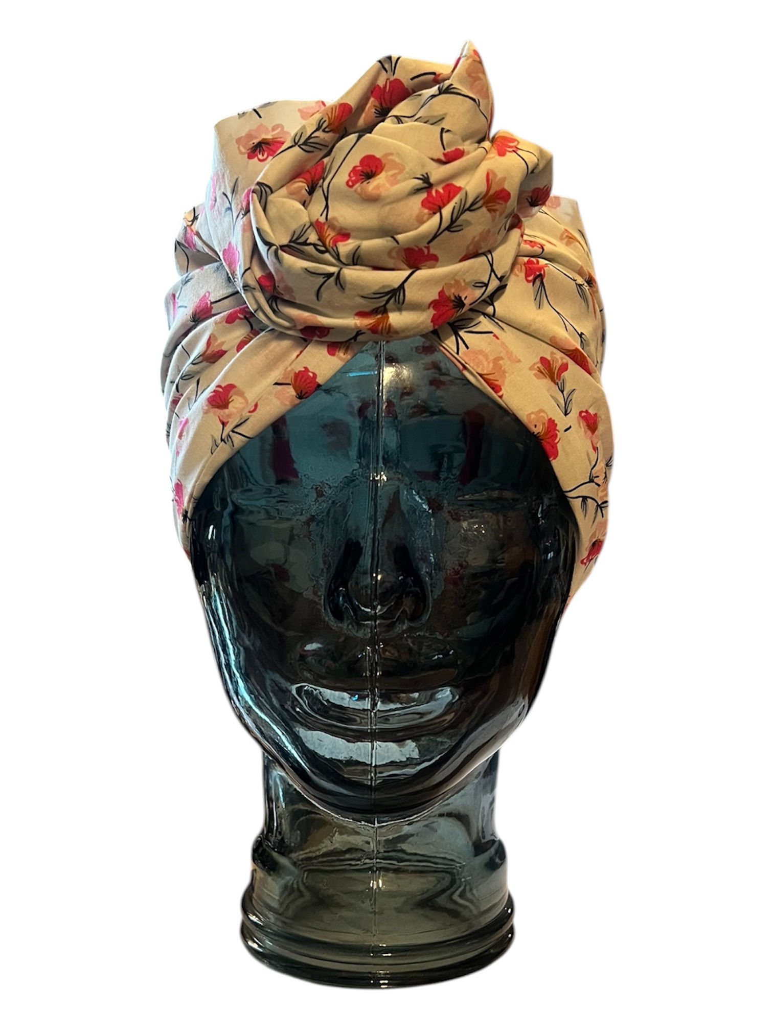 Ivory Flower Heaven Full Head Twisted Turban