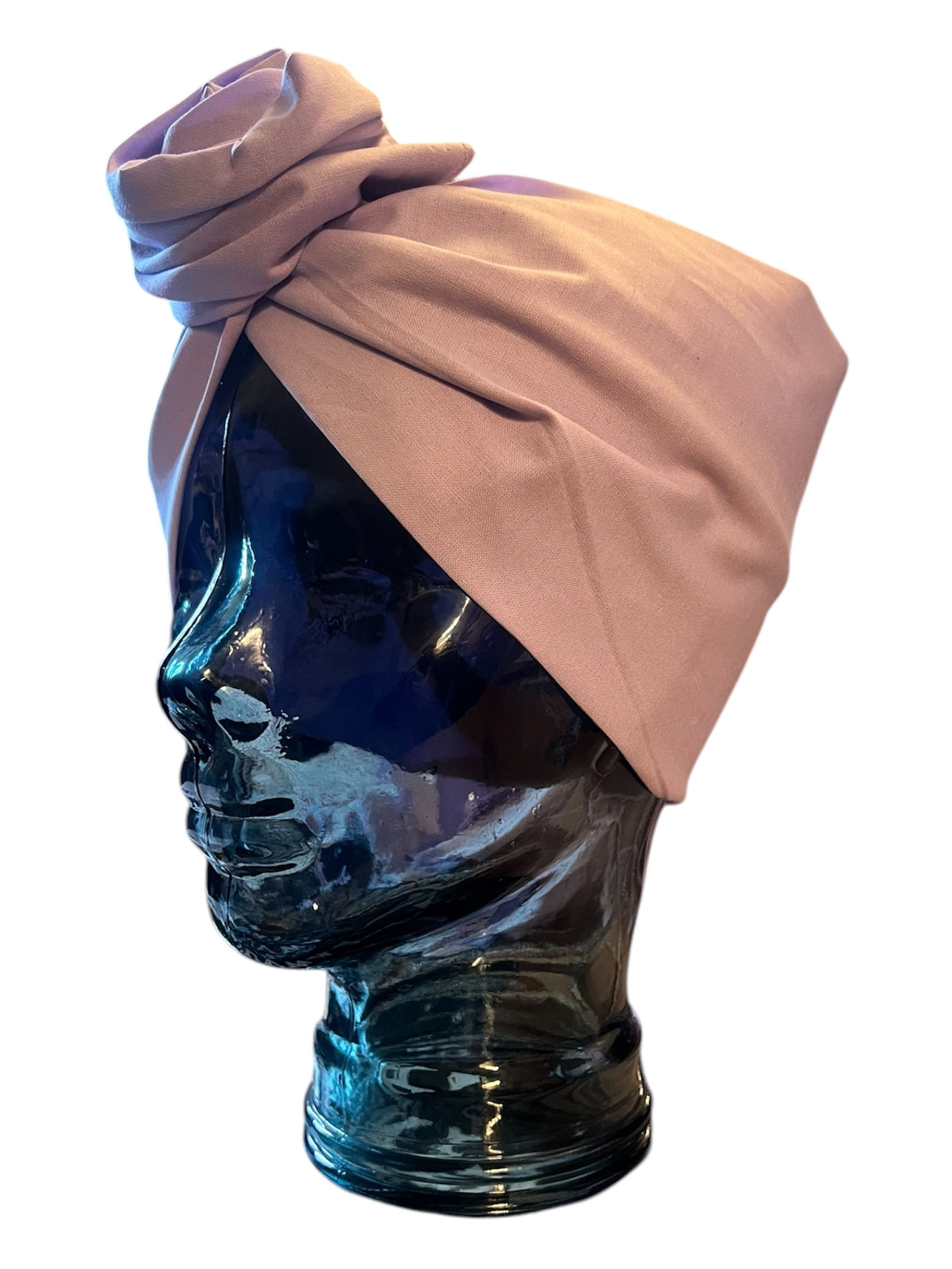 Lilac Cotton Wide Twisted Turban