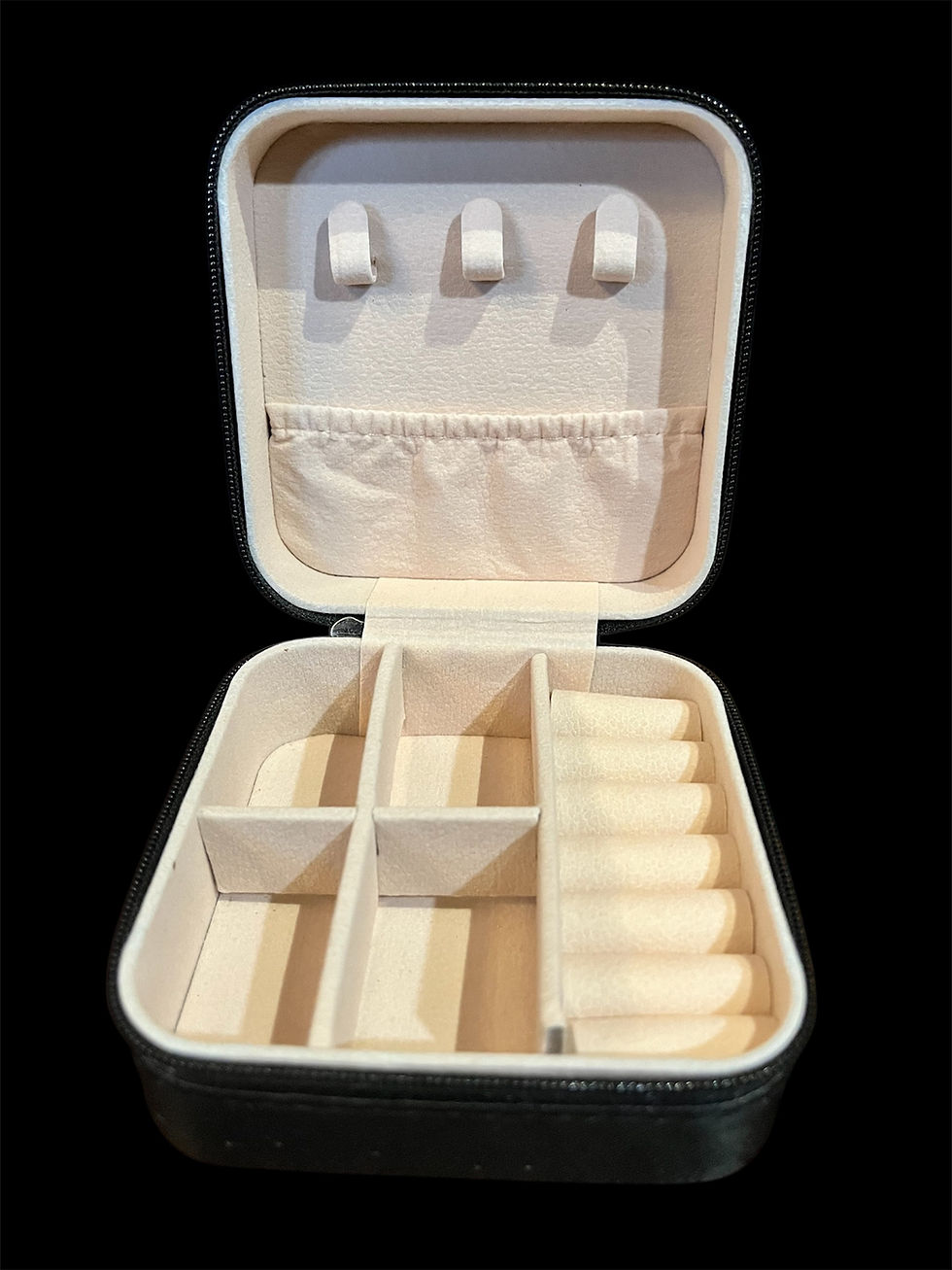 Thumbnail: Spooky Black Travel Jewellery Box