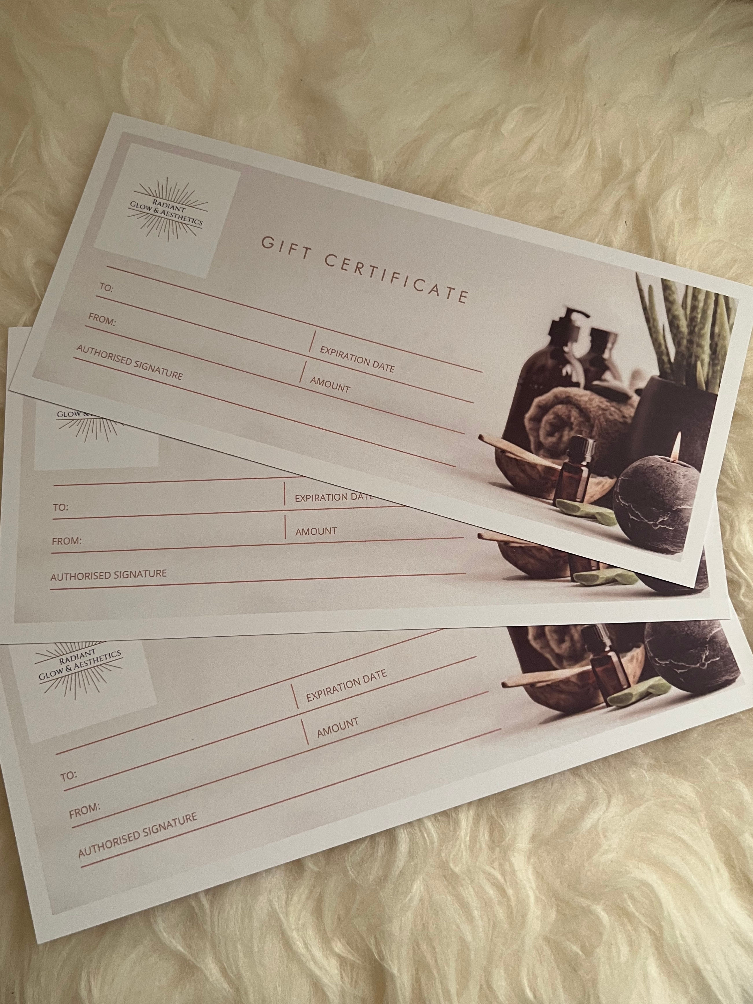 Radiant Glow & Aesthetics Gift Voucher