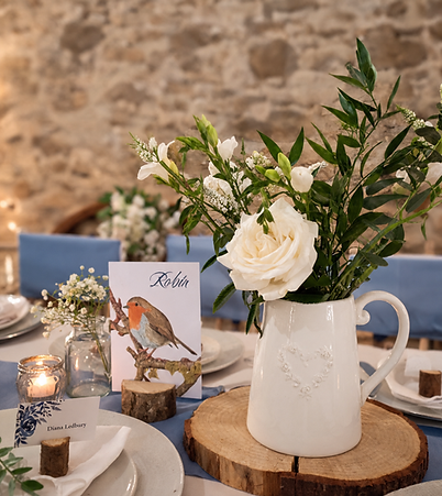 Ivory China Heart Jug Centrepiece available to hire from The Wedding Library