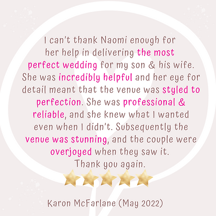 A wedding review for The Wedding Library